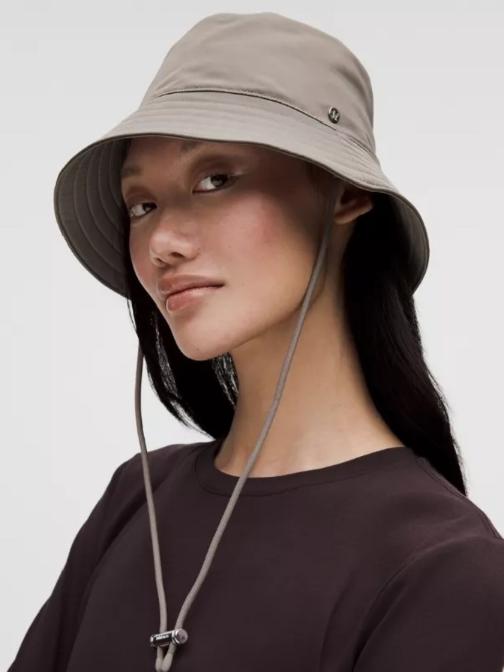 NEW Nylon Bucket Hat, Lululemon, Tan, S/M